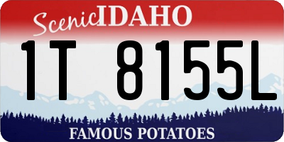 ID license plate 1T8155L