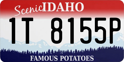 ID license plate 1T8155P