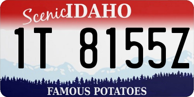ID license plate 1T8155Z