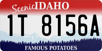 ID license plate 1T8156A