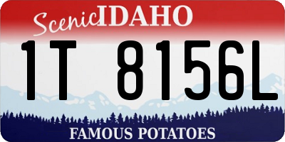 ID license plate 1T8156L