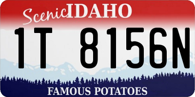 ID license plate 1T8156N