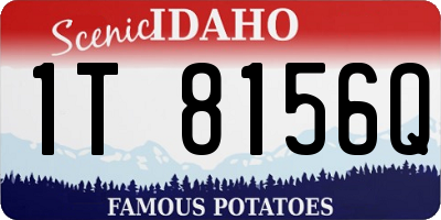 ID license plate 1T8156Q