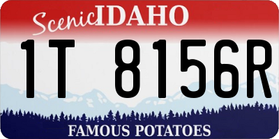 ID license plate 1T8156R