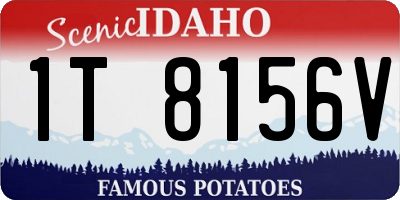 ID license plate 1T8156V