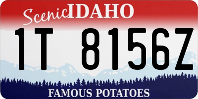 ID license plate 1T8156Z