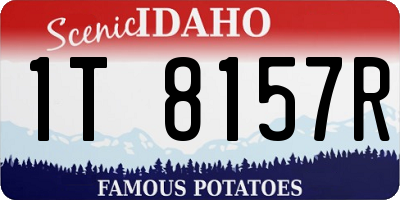 ID license plate 1T8157R