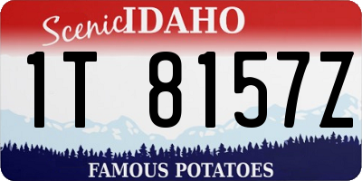 ID license plate 1T8157Z