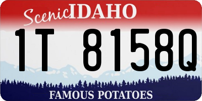 ID license plate 1T8158Q