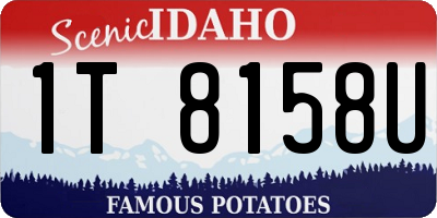 ID license plate 1T8158U