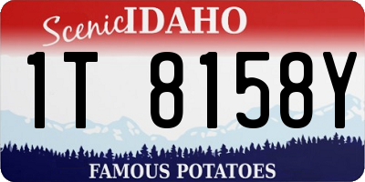 ID license plate 1T8158Y