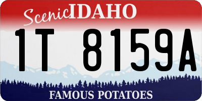 ID license plate 1T8159A