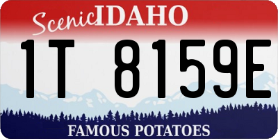 ID license plate 1T8159E