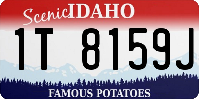 ID license plate 1T8159J
