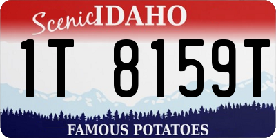 ID license plate 1T8159T