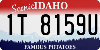 ID license plate 1T8159U