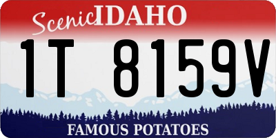 ID license plate 1T8159V