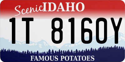 ID license plate 1T8160Y