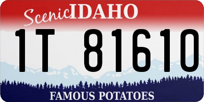 ID license plate 1T8161O