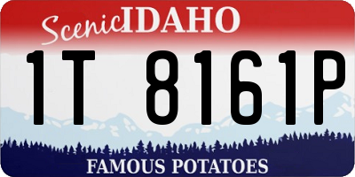 ID license plate 1T8161P