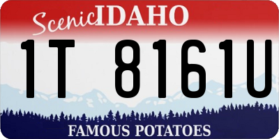 ID license plate 1T8161U