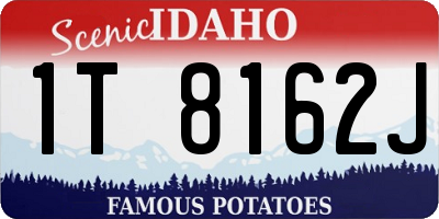ID license plate 1T8162J