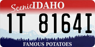 ID license plate 1T8164I