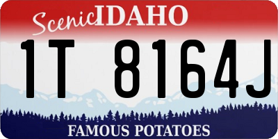 ID license plate 1T8164J