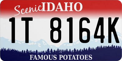 ID license plate 1T8164K