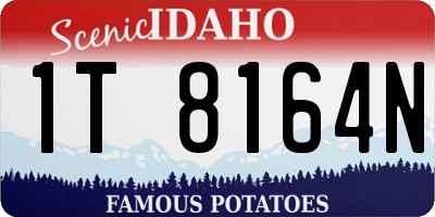 ID license plate 1T8164N