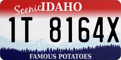 ID license plate 1T8164X