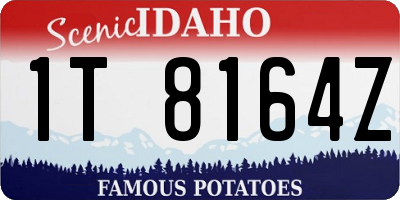 ID license plate 1T8164Z