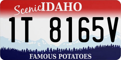 ID license plate 1T8165V
