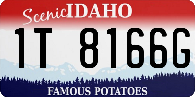 ID license plate 1T8166G