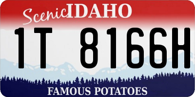 ID license plate 1T8166H