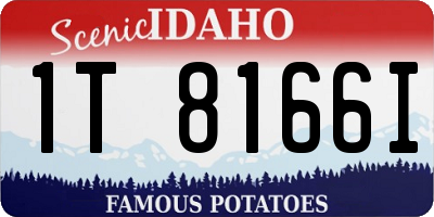 ID license plate 1T8166I