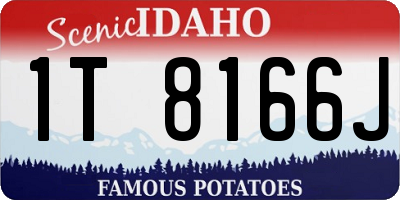 ID license plate 1T8166J
