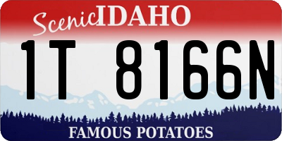ID license plate 1T8166N