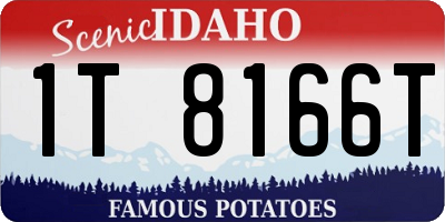 ID license plate 1T8166T