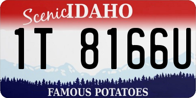 ID license plate 1T8166U