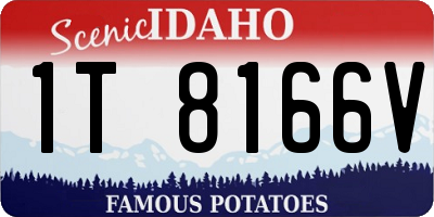 ID license plate 1T8166V