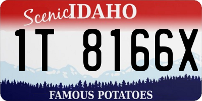 ID license plate 1T8166X