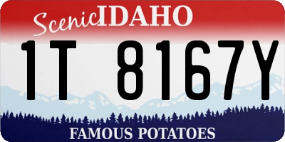 ID license plate 1T8167Y