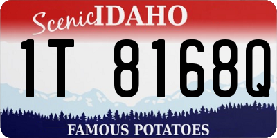 ID license plate 1T8168Q
