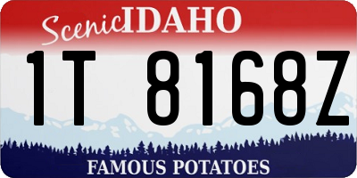 ID license plate 1T8168Z