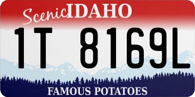 ID license plate 1T8169L