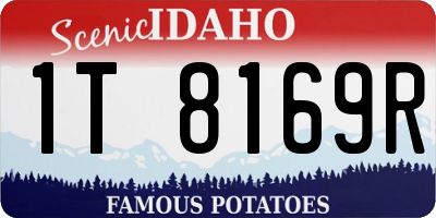 ID license plate 1T8169R