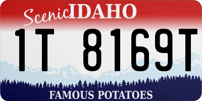 ID license plate 1T8169T