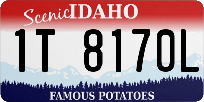 ID license plate 1T8170L