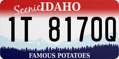 ID license plate 1T8170Q